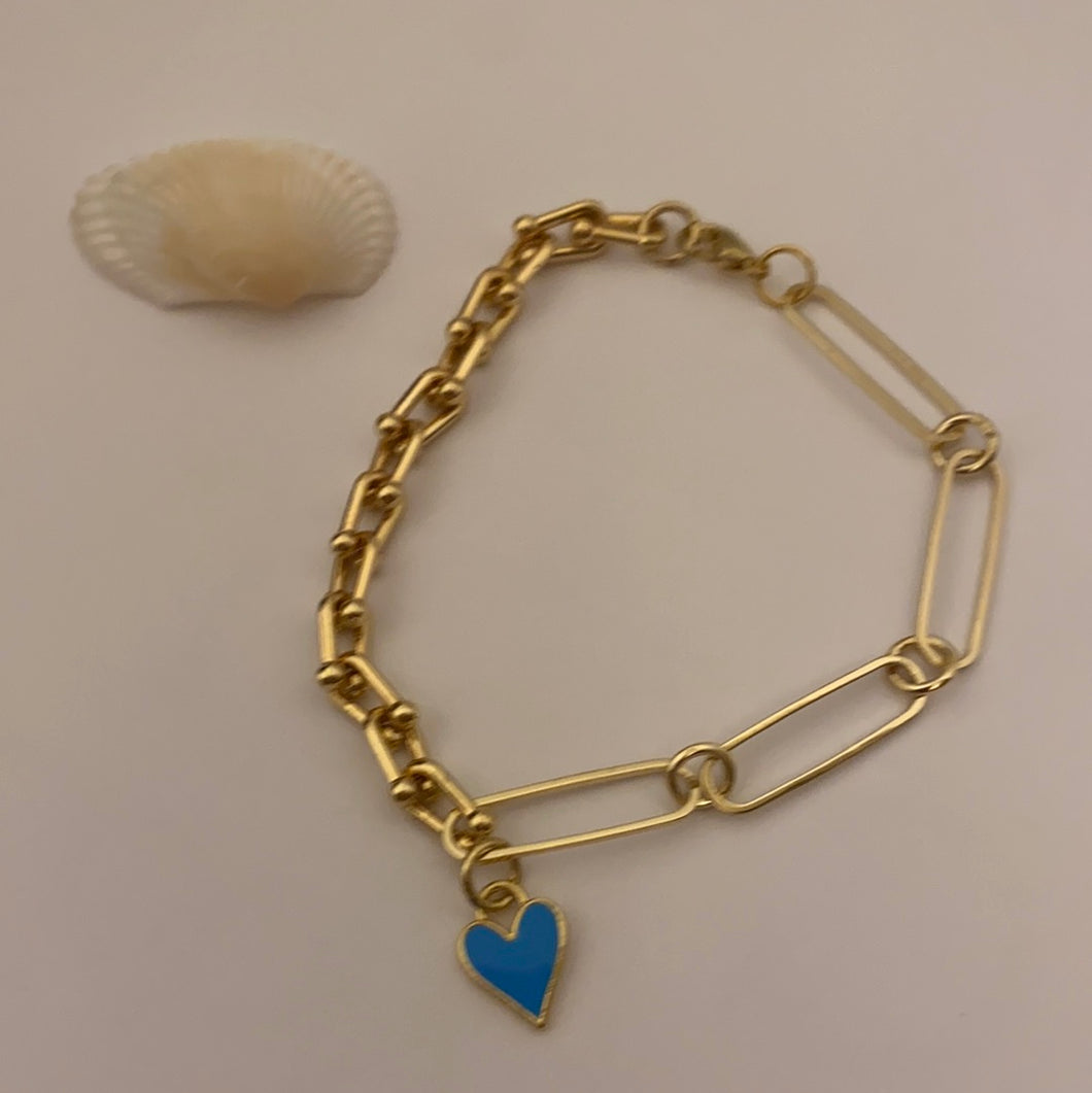 Blue Heart Bracelets